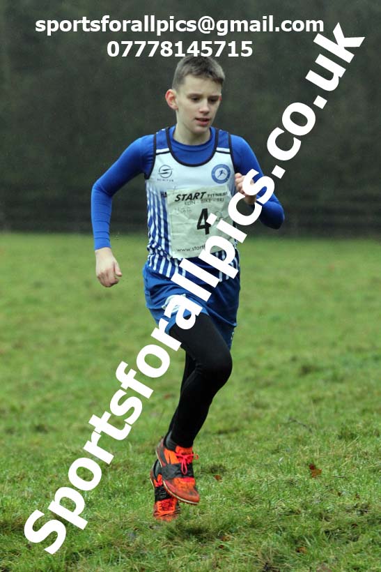 Boys under-13s, NECAA Junior Cross Country Relays, Thornley Farm, Peterlee, Saturday, December 12th. Photo: David T. Hewitson/Sports for All Pics